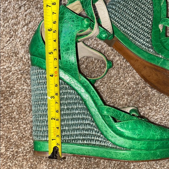 BALENCIAGA | Green Strappy Women's Sandals - Picture 9 of 11